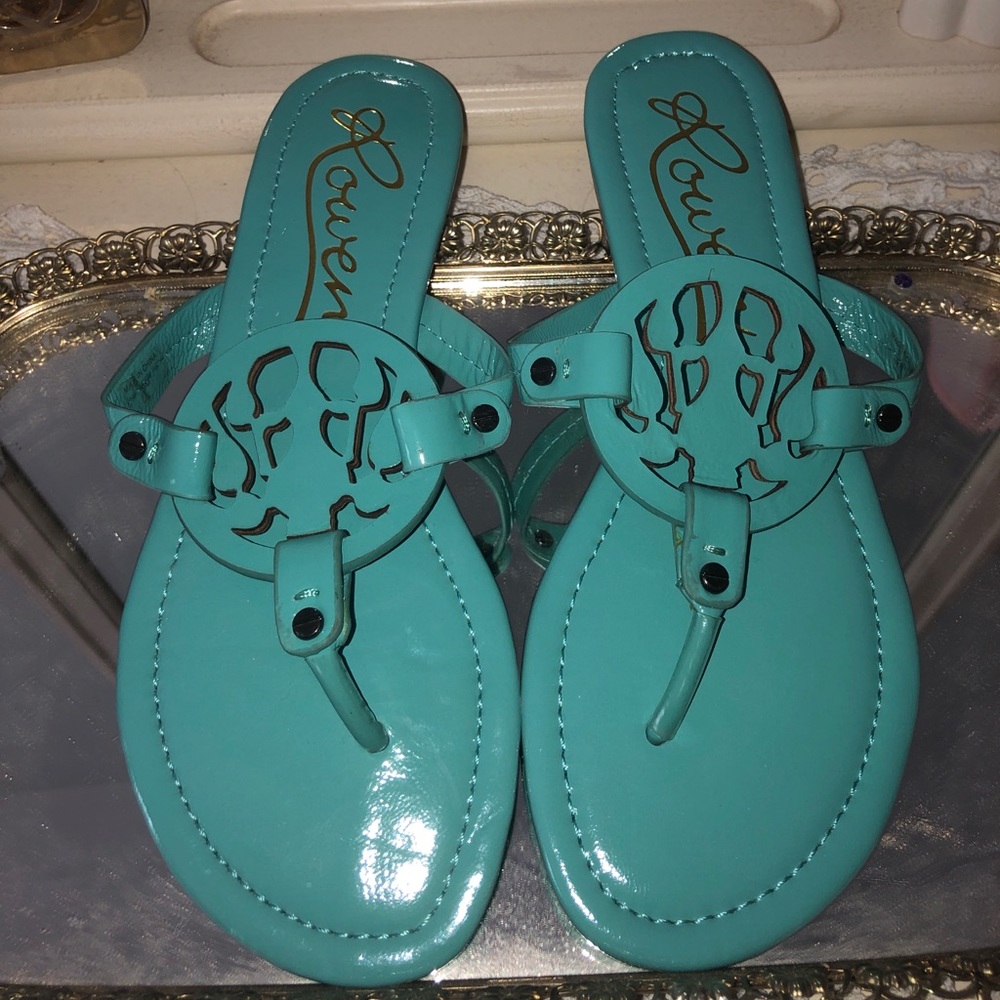 Turquoise Sandals - Picture 2 of 3